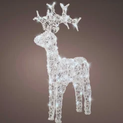 EMINZA Renne lumineux souple 80 LED (H89 cm) Skoll Blanc froid Sale