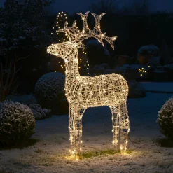 EMINZA Renne lumineux souple 120 LED (H110 cm) Skoll Blanc chaud