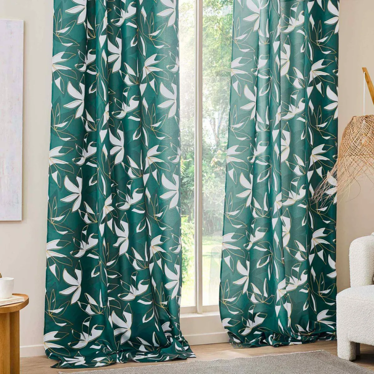 douceur d'intu017drieur Rideau (140 x 260 cm) Elsa Vert