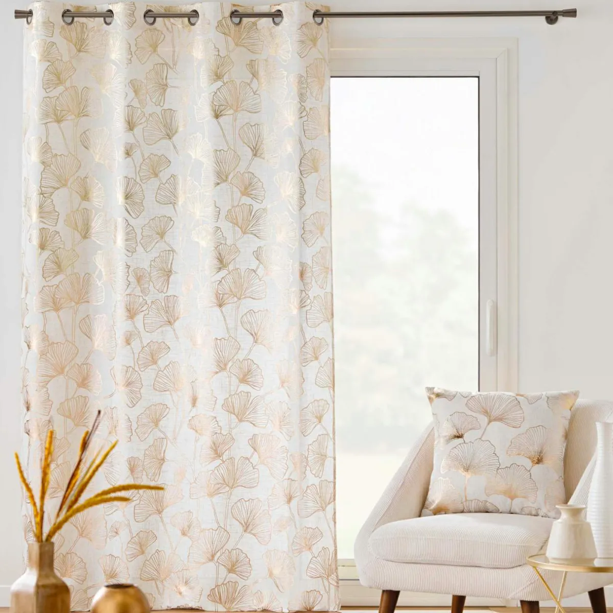 douceur d'intu017drieur Rideau (140 x 240 cm) Kenzy Beige Hot