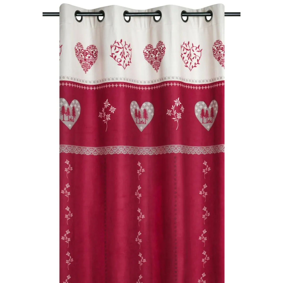 STOF Rideau (140 x 260 cm) Modane Rouge Discount