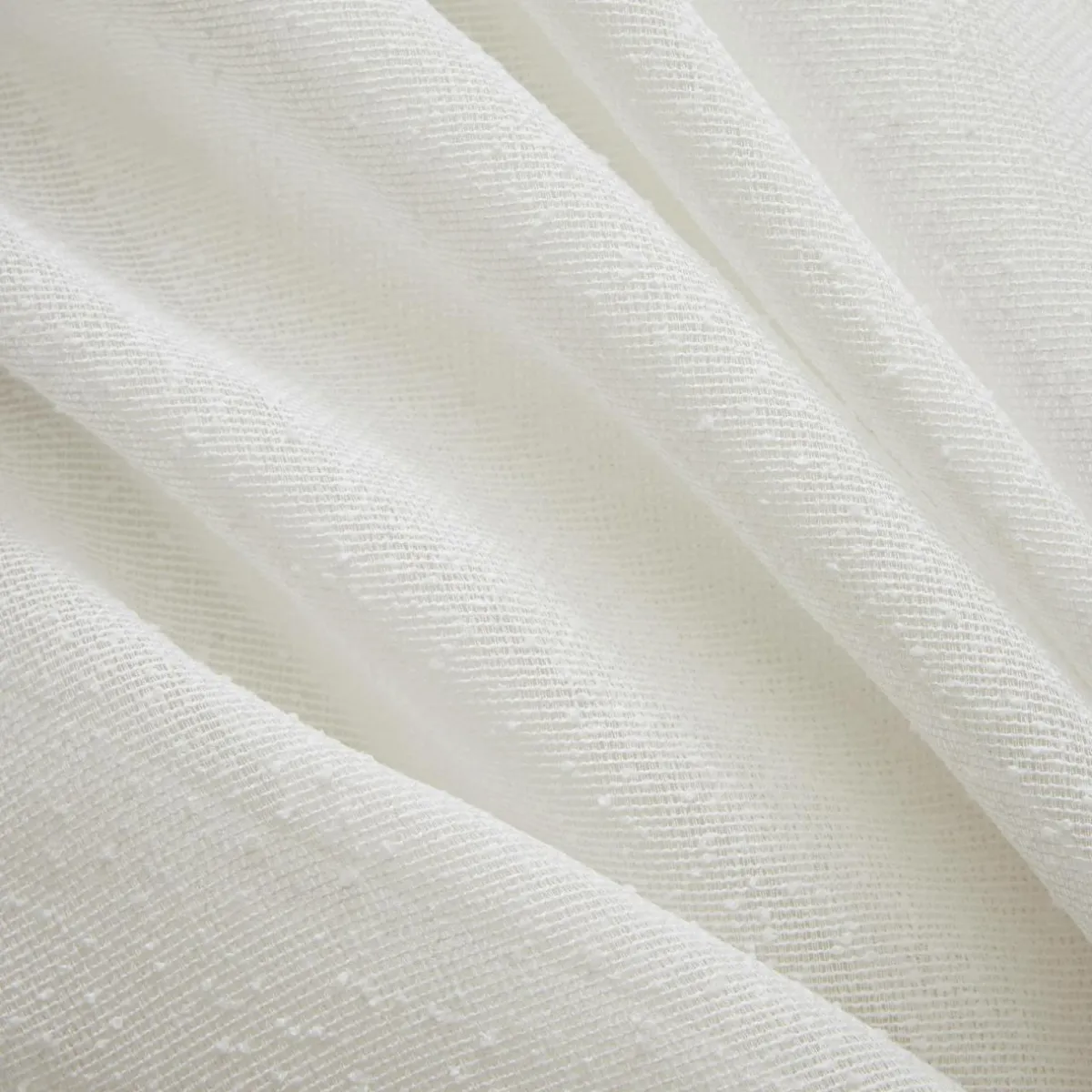EMINZA Rideau ajustable bouclette (140 x max 300 cm) Eliott Ivoire Clearance