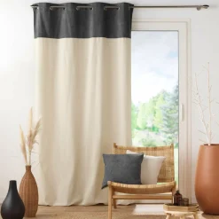 DOUCEUR D'INTERIEUR Rideau bouclette (140 x 240 cm) Tessa Gris Anthracite Sale