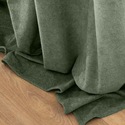 douceur d'intu017drieur Rideau bouclette (140 x 260 cm) Winona cédre Vert Outlet