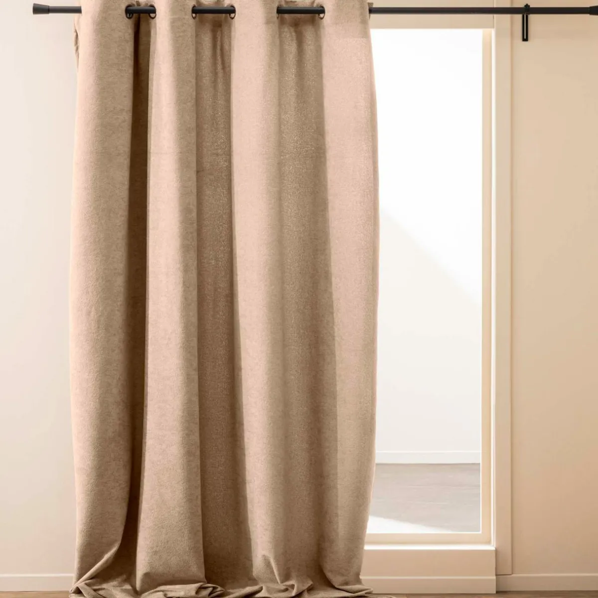 douceur d'intu017drieur Rideau bouclette (140 x 260 cm) Winona Beige Best