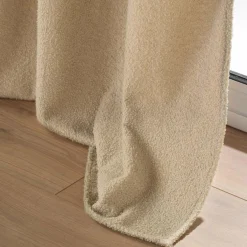 DOUCEUR D'INTERIEUR Rideau bouclette (140 x 240 cm) Wooly Beige Sale