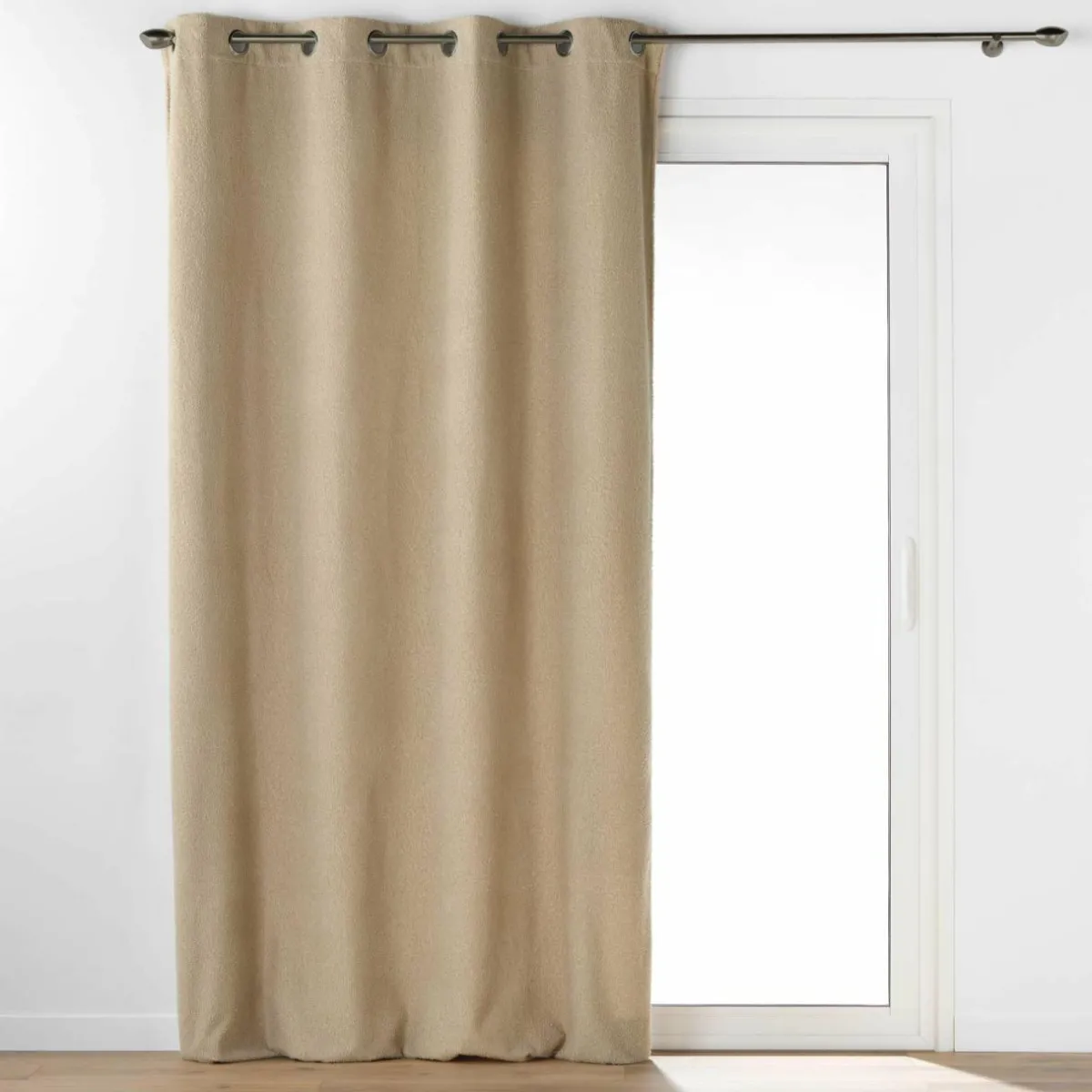 DOUCEUR D'INTERIEUR Rideau bouclette (140 x 240 cm) Wooly Beige Sale