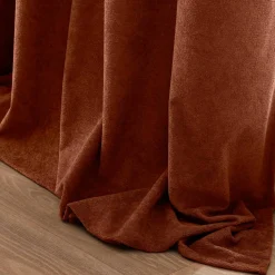 douceur d'intu017drieur Rideau bouclette (140 x 260 cm) Winona Terracotta