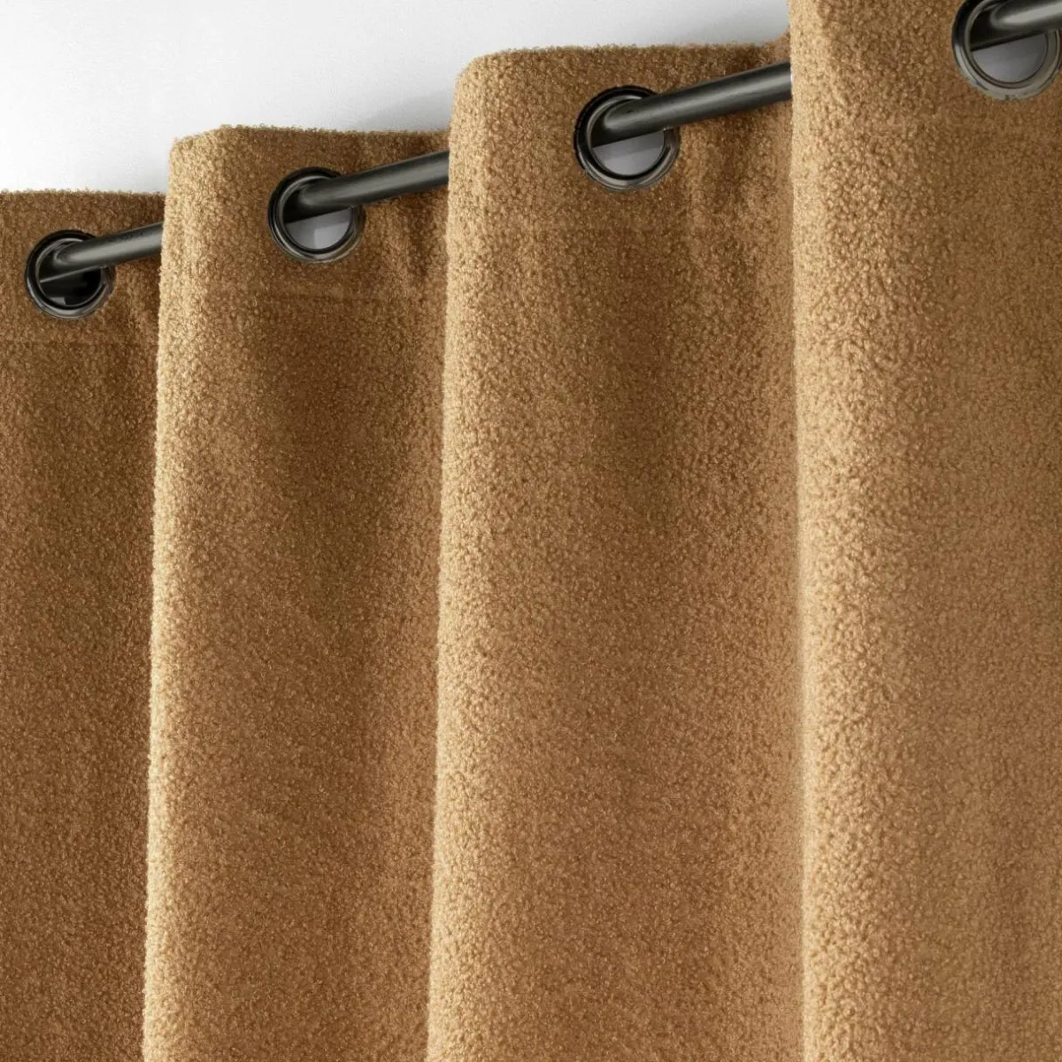 DOUCEUR D'INTERIEUR Rideau bouclette (140 x 240 cm) Wooly Camel New
