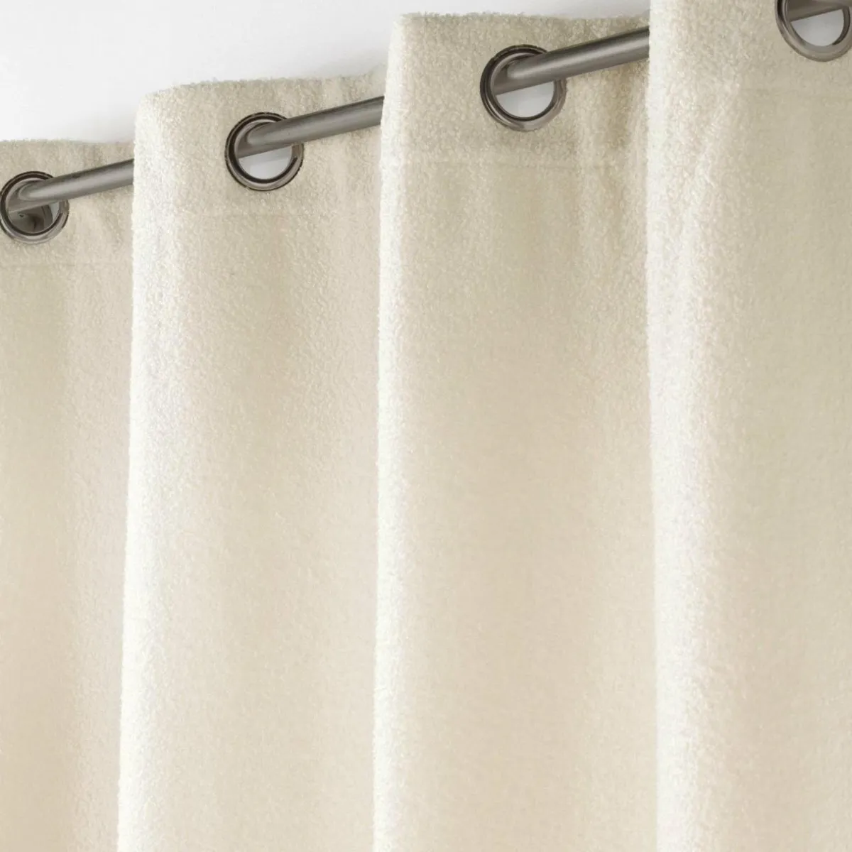 douceur d'intu017drieur Rideau bouclette (140 x 240 cm) Wooly Ecru Beige Clearance