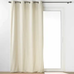 douceur d'intu017drieur Rideau bouclette (140 x 240 cm) Wooly Ecru Beige Clearance