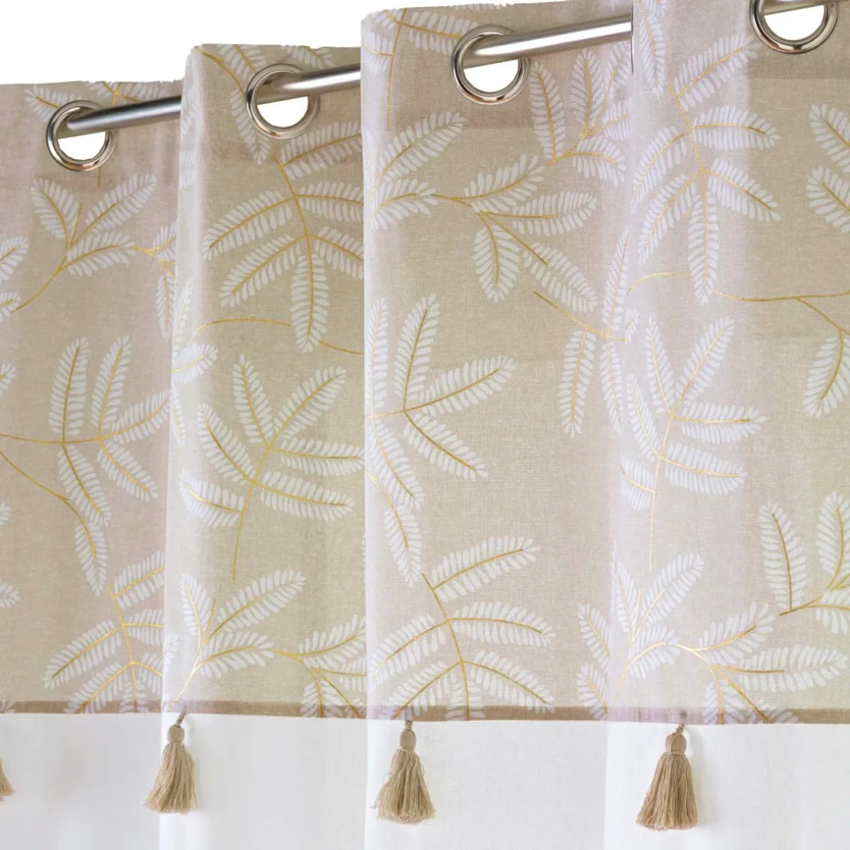 douceur d'intu017drieur Rideau coton (140 x 240 cm) Altéa Beige Sale