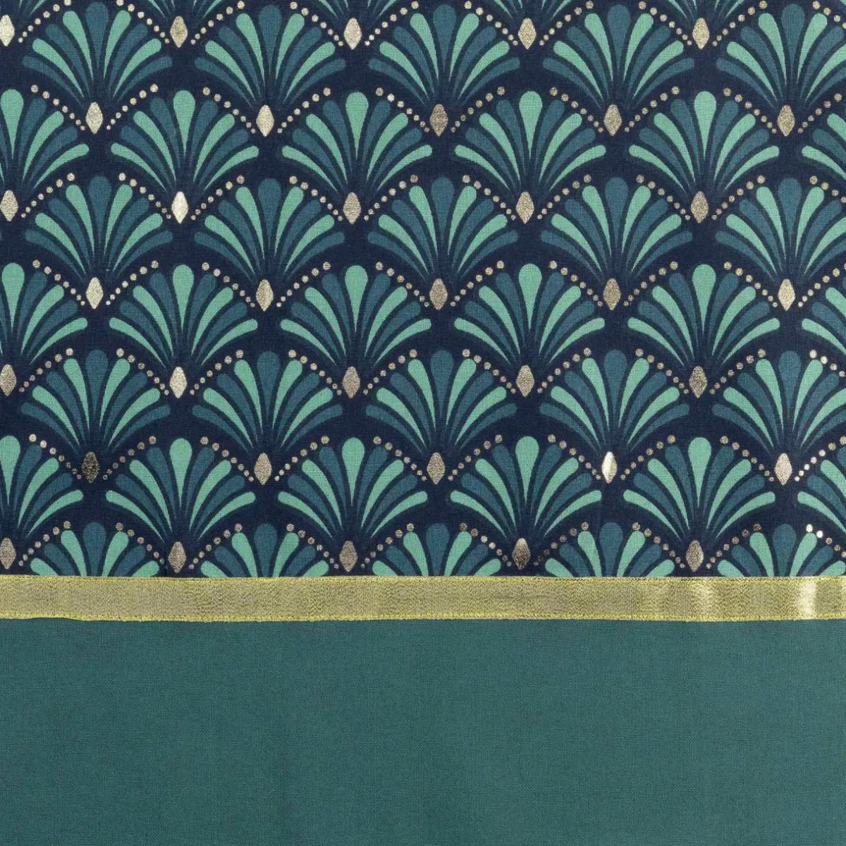 DOUCEUR D'INTERIEUR Rideau coton (140 x 240 cm) Artchic Bleu canard Clearance