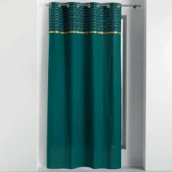 DOUCEUR D'INTERIEUR Rideau coton (140 x 240 cm) Artchic Bleu canard Clearance