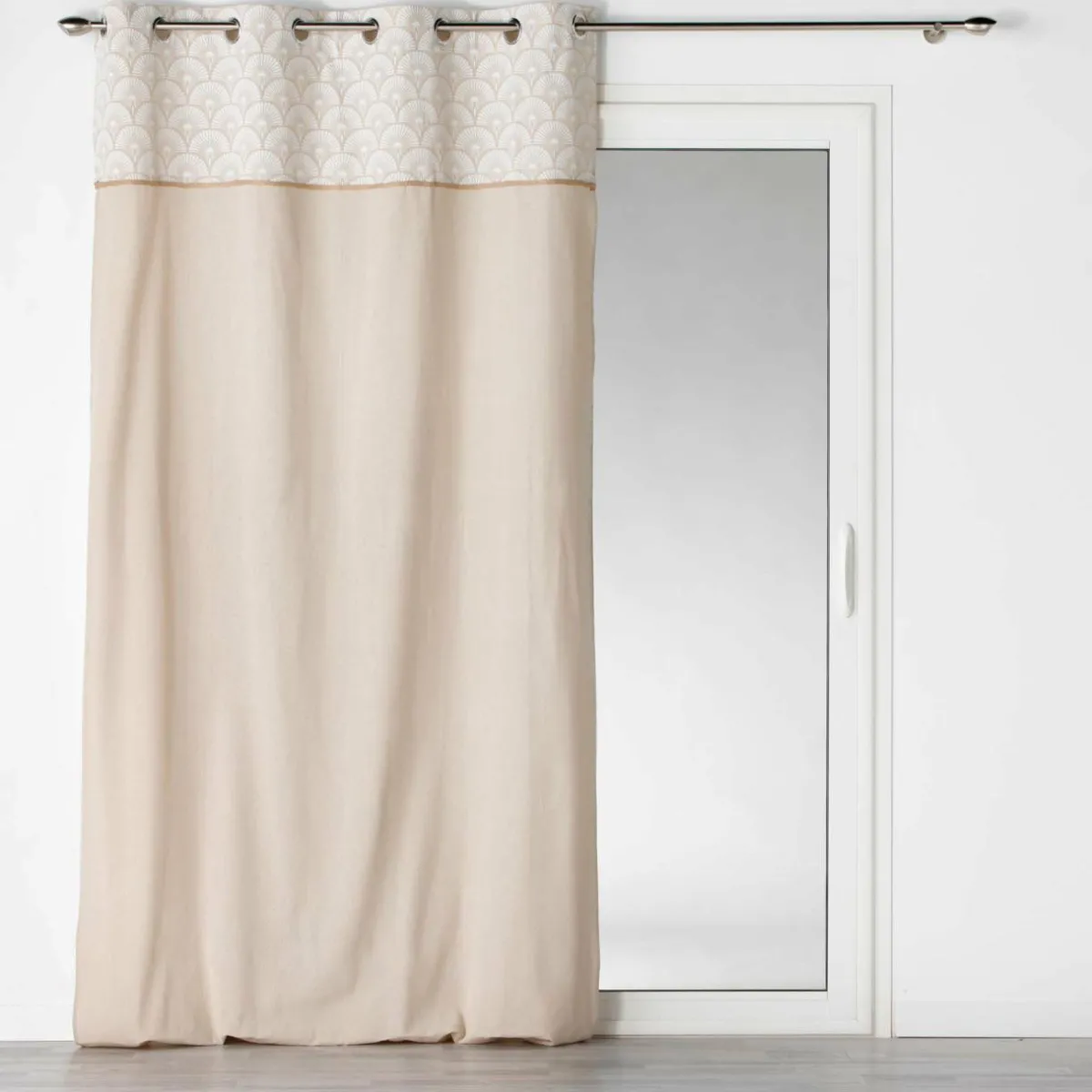 DOUCEUR D'INTERIEUR Rideau coton (140 x 240 cm) Bahina Beige Outlet