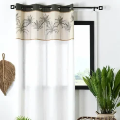 LOVELY CASA Rideau coton (140 x 260 cm) Bako Beige Online