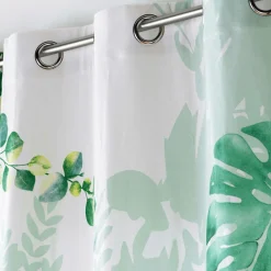 DOUCEUR D'INTERIEUR Rideau coton (140 x 260 cm) Louisiane Vert Discount