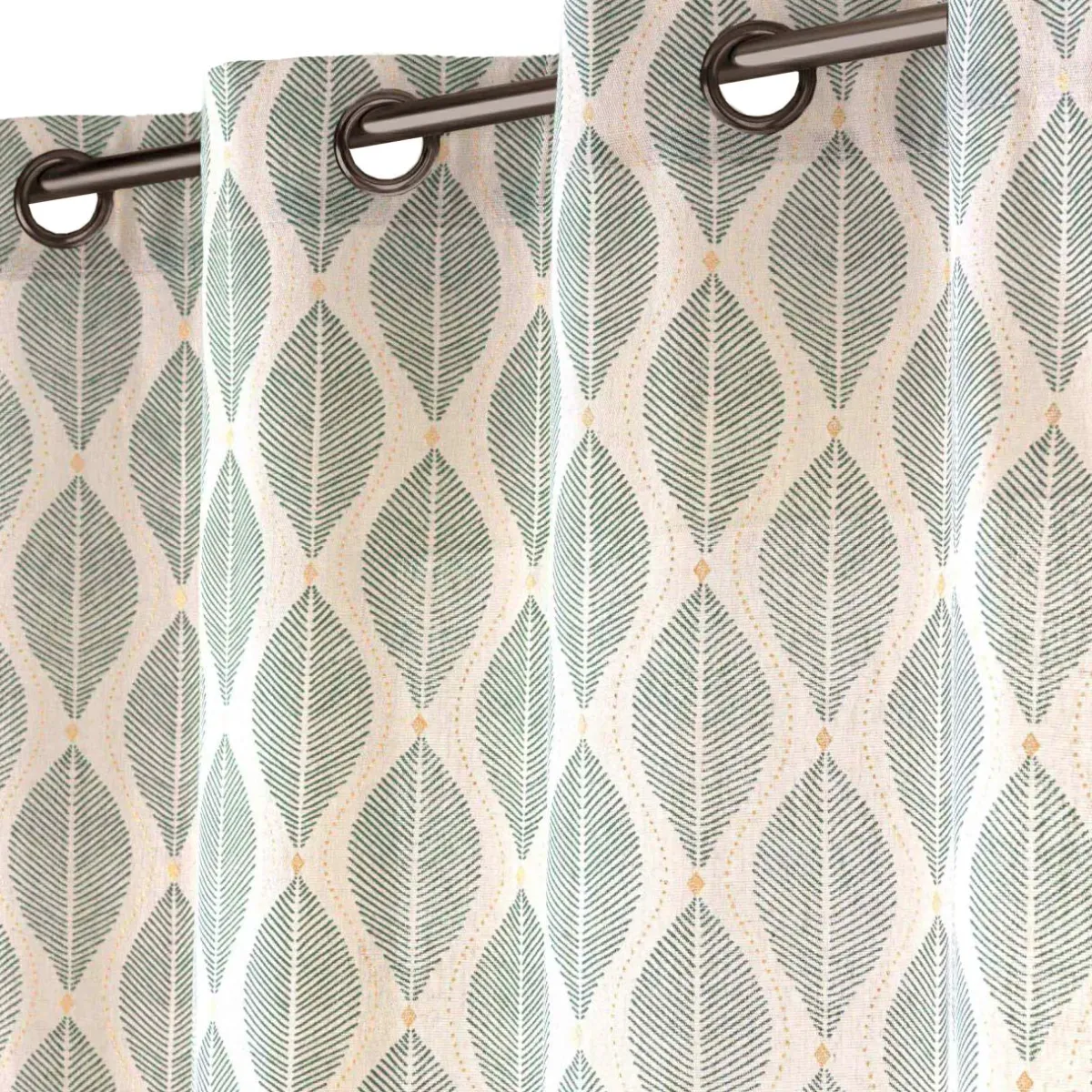 douceur d'intu017drieur Rideau coton (140 x 240 cm) Maho Vert sauge Discount