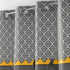 DOUCEUR D'INTERIEUR Rideau coton (140 x 240 cm) Neo Casa Gris Online
