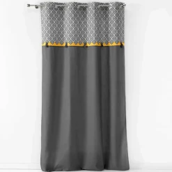 DOUCEUR D'INTERIEUR Rideau coton (140 x 240 cm) Neo Casa Gris Online