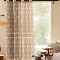 douceur d'intu017drieur Rideau coton (140 x 280 cm) Ondine Noir New
