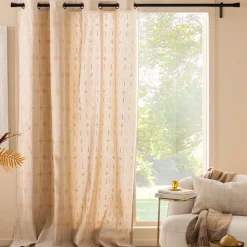 douceur d'intu017drieur Rideau coton (140 x 280 cm) Ondine Blanc Sale