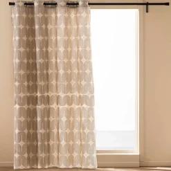 douceur d'intu017drieur Rideau coton (140 x 240 cm) Ondine Noir