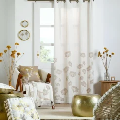 STOF Rideau coton (140 x 260 cm) Oriana Ecru Discount