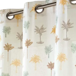 douceur d'intu017drieur Rideau coton (140 x 280 cm) Palmelia Beige Hot