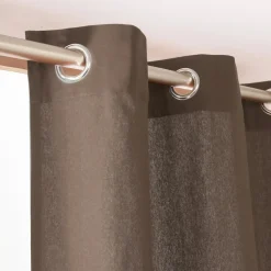 EMINZA Rideau coton (140 x 260 cm) Pixel Taupe Outlet