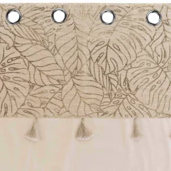 DOUCEUR D'INTERIEUR Rideau coton (140 x 240 cm) Solea Or Discount