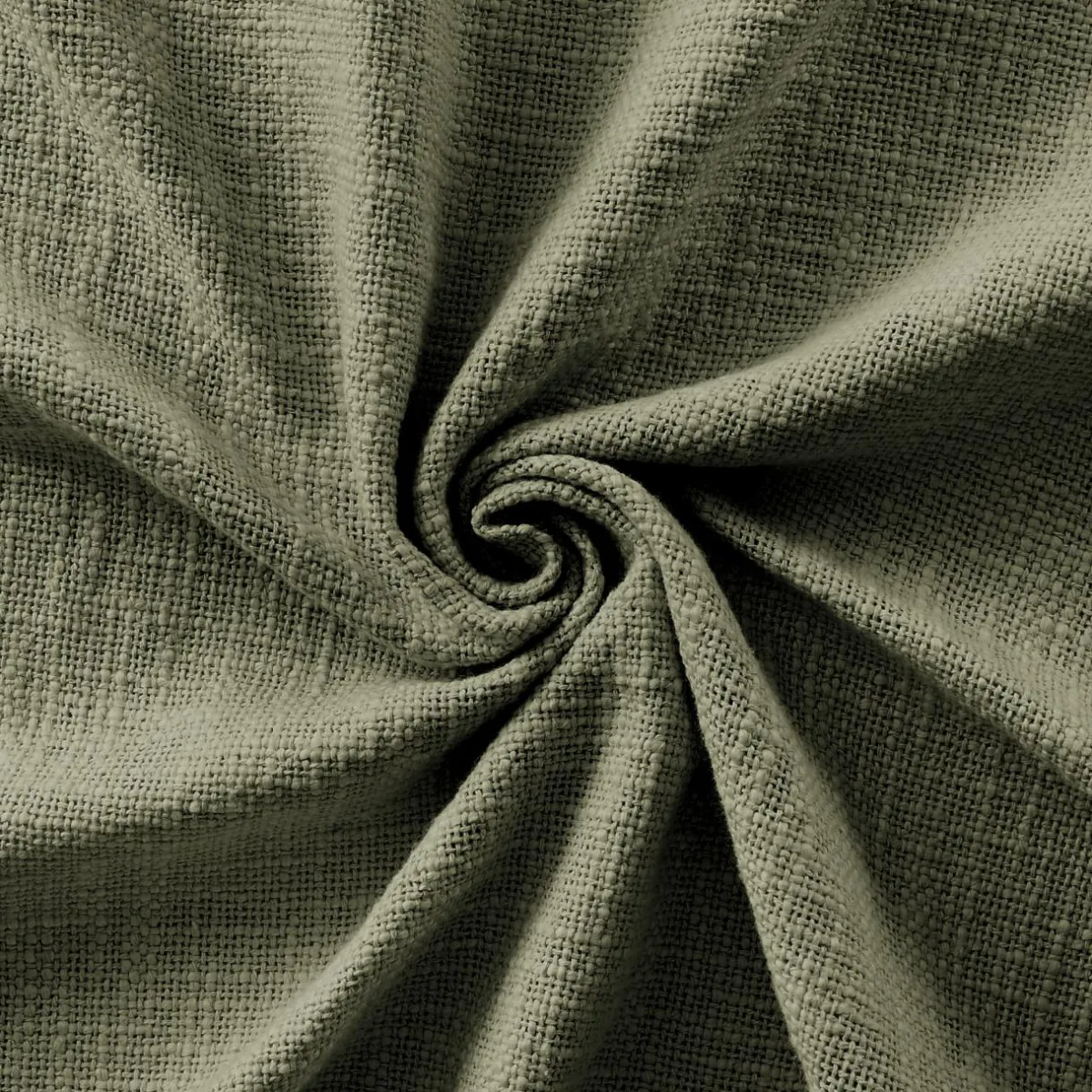L'EFFET PAPILLON Rideau coton ajustable (140 x max 270 cm) Sixtine Vert romarin Sale