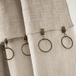 L'EFFET PAPILLON Rideau coton ajustable (140 x max 270 cm) Sixtine Beige Sale