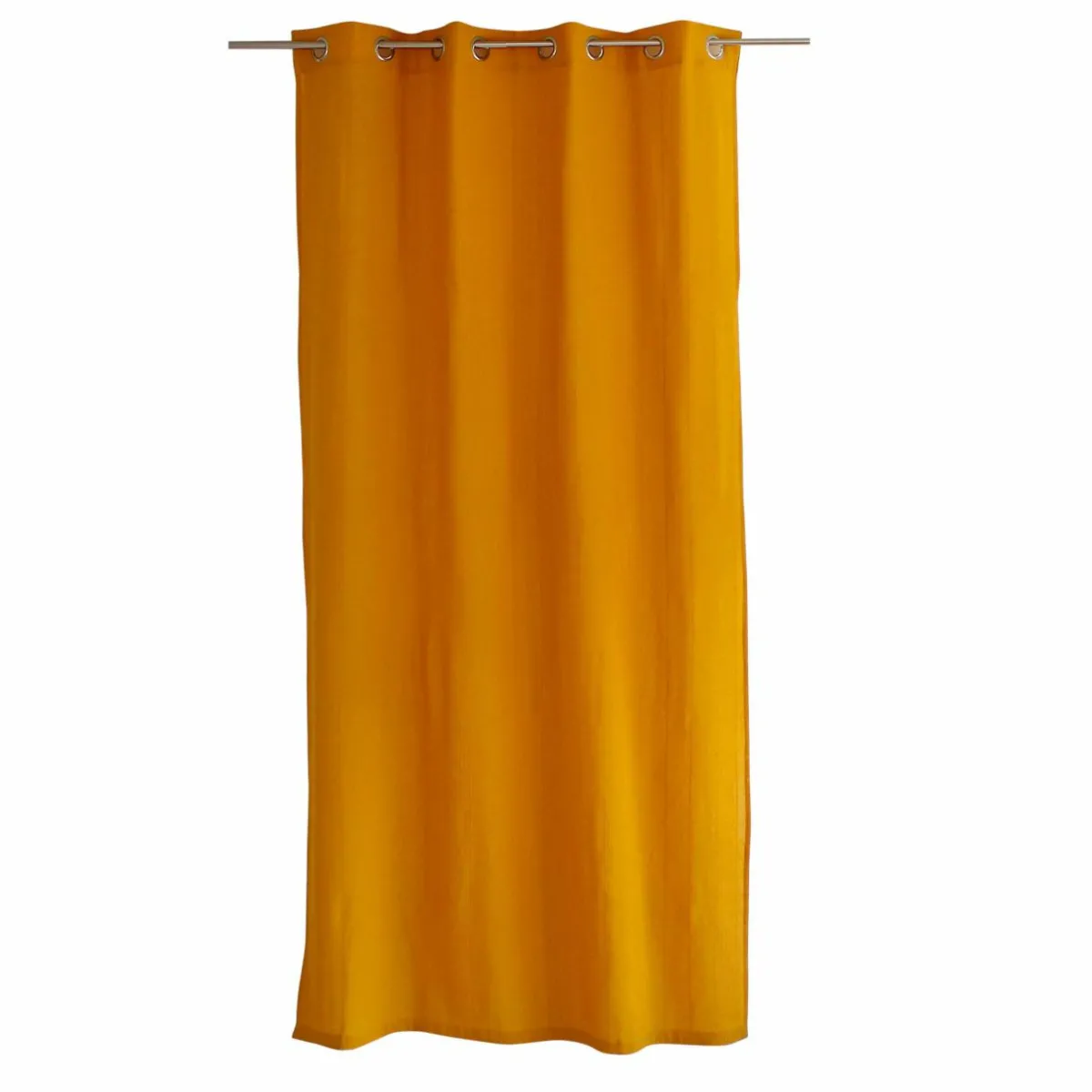 ENJOY HOME Rideau coton recyclé (140 x 240 cm) Bombay Jaune moutarde Outlet