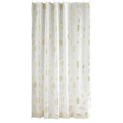 douceur d'intu017drieur Rideau de douche à anneaux (180 x 200 cm) Joya Blanc Sale