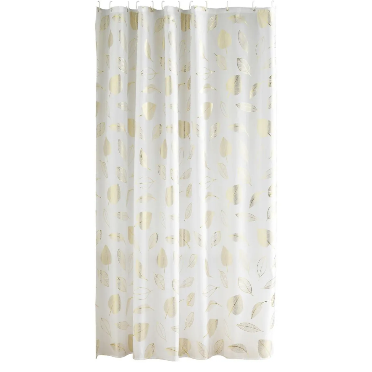 douceur d'intu017drieur Rideau de douche à anneaux (180 x 200 cm) Joya Blanc Sale