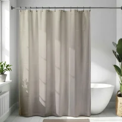 TENDANCE Rideau de douche à anneaux (180 x 200 cm) Diamants Taupe Sale