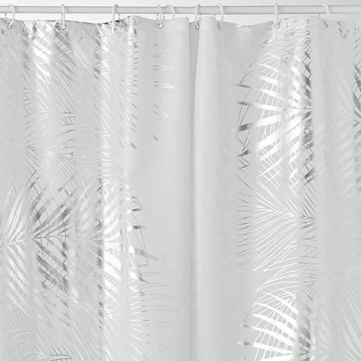 DOUCEUR D'INTERIEUR Rideau de douche (200 cm) Orbella et argent Blanc Online