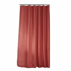 douceur d'intu017drieur Rideau de douche effet tissé à anneaux (180 x 200 cm) Quartz Terracotta Outlet