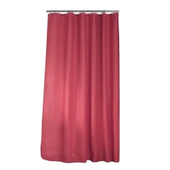 douceur d'intu017drieur Rideau de douche effet tissé à anneaux (180 x 200 cm) Quartz framboise Rose Discount