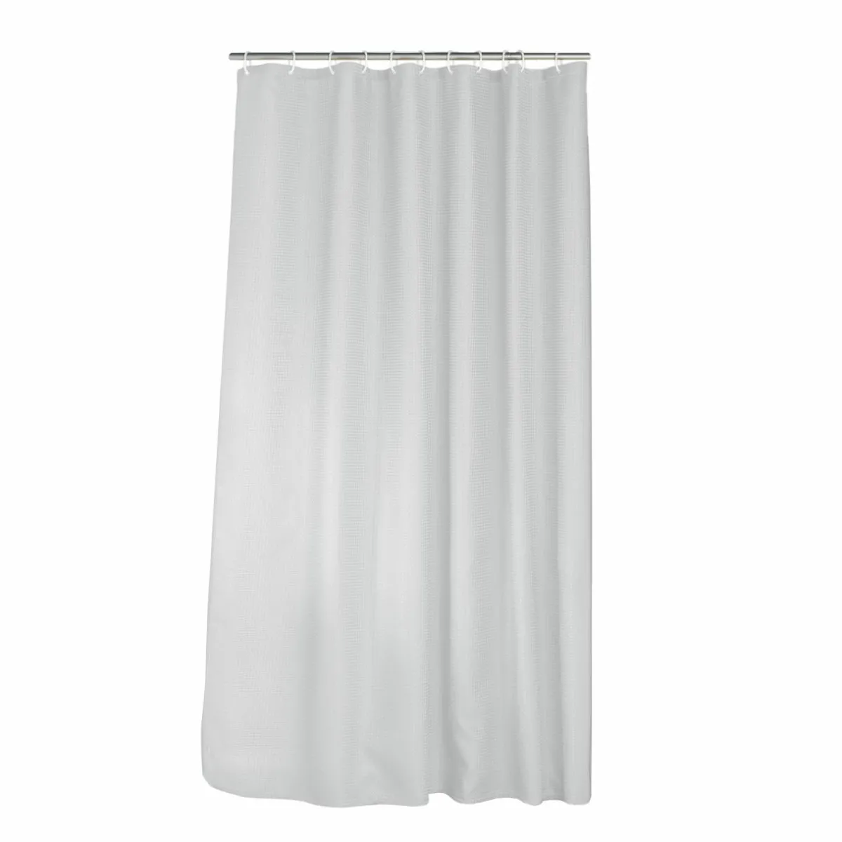 douceur d'intu017drieur Rideau de douche effet tissé à anneaux (180 x 200 cm) Quartz Blanc New