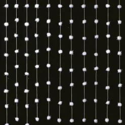 Feeric Lights & Christmas Rideau de fenêtre (90 x H200 cm) Groenland neige Blanc Hot