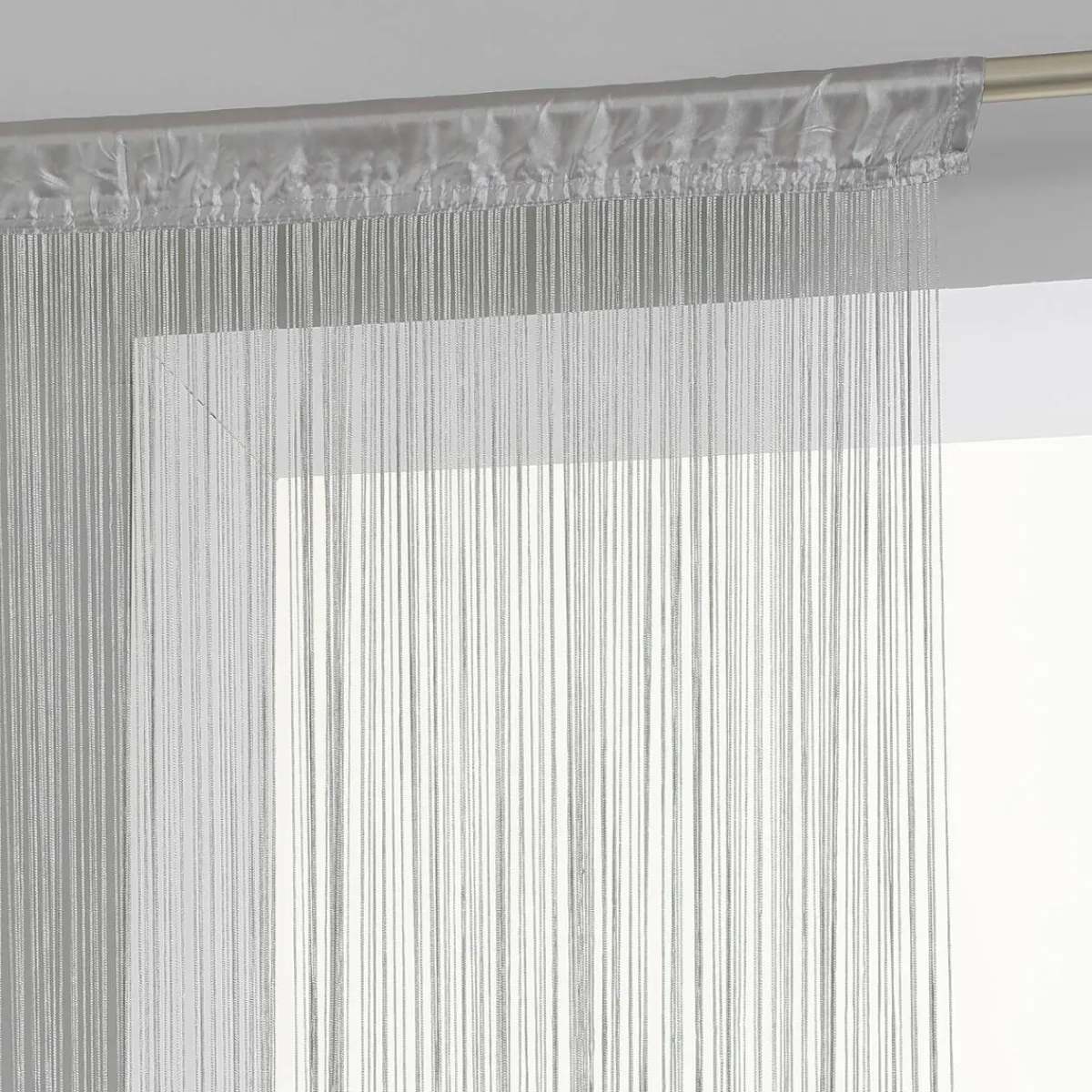 ATMOSPHERA Rideau de fil (90 x H200 cm) Uni Gris Outlet