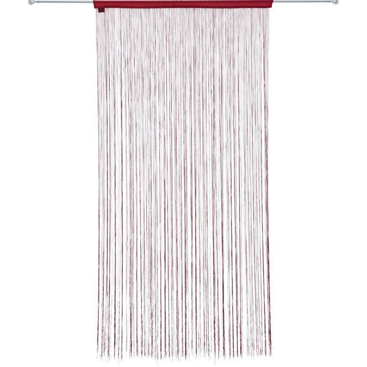 ATMOSPHERA Rideau de fil (90 x H200 cm) Uni Rouge grenat Bordeaux New
