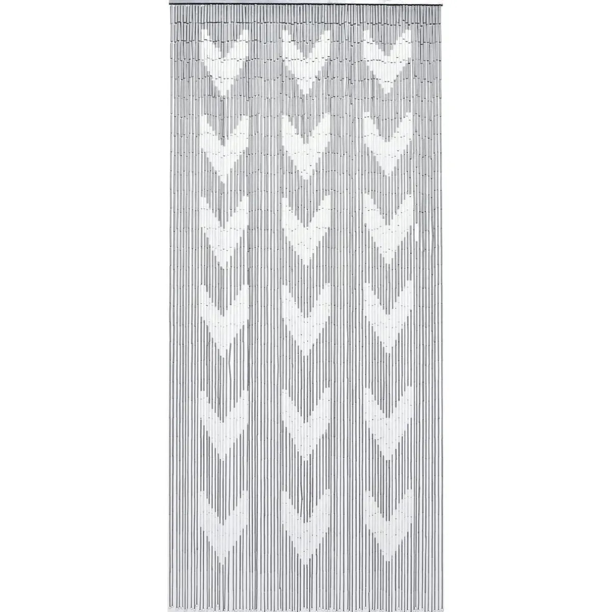 LUANCE Rideau de porte bambou (90 x 200 cm) Chevron Gris Sale