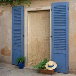LUANCE Rideau de porte Bambou (90 x 200 cm) Savana Beige Best