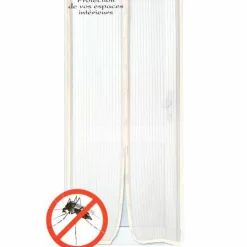 LUANCE Rideau de porte Moustiquaire (100 x H220 cm) Aimanté Ecru Sale