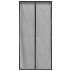 LUANCE Rideau de porte moustiquaire (100 x 220 cm) Mona Gris