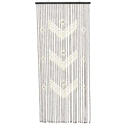 #N/A Rideau de porte perles bambou (90 x 200 cm) Roy Marron Sale