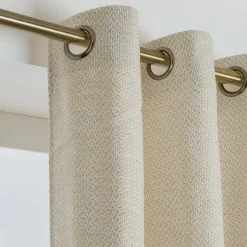 EMINZA Rideau effet chiné (140 x 240 cm) James sable Beige New